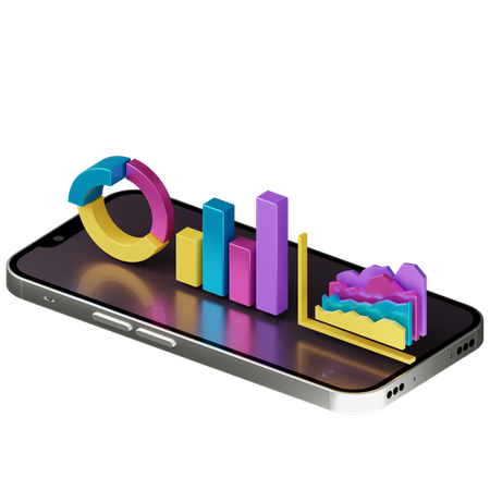 Mobile Analysis  3D Illustration