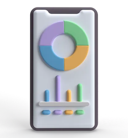 Mobile Analytics  3D Icon