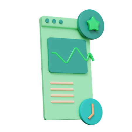 Mobile Analytics  3D Icon