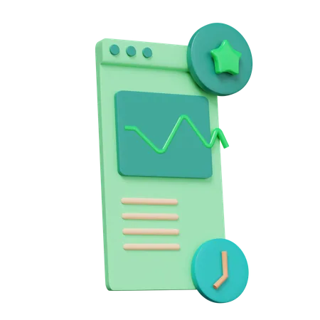 Mobile Analytics  3D Icon