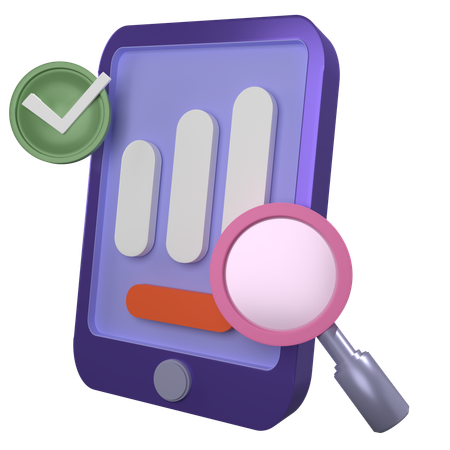 Mobile Analytics  3D Icon