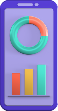 Mobile Analytics 3D Icon