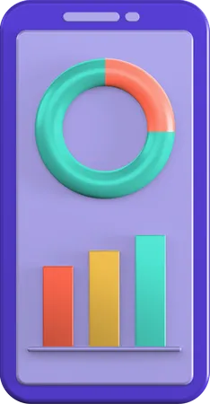 Mobile Analytics  3D Icon
