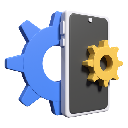 Mobile App  3D Icon