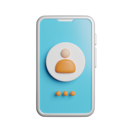 Mobile App  3D Icon