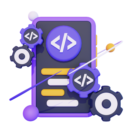 Mobile App Development  3D Icon