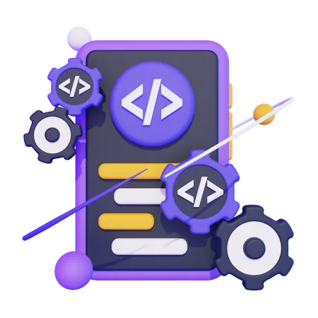 Mobile App Development  3D Icon