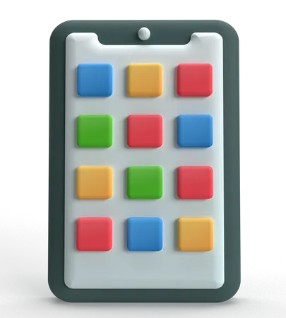 Mobile Application  3D Icon