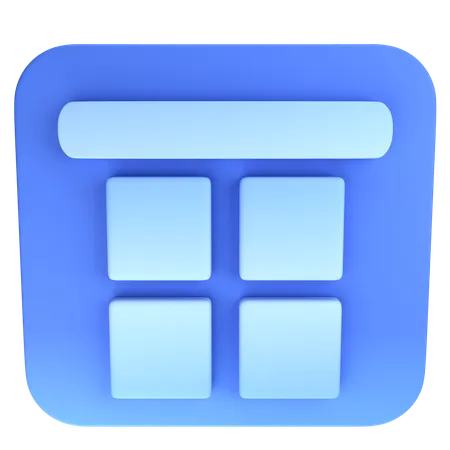 Mobile Applications  3D Icon