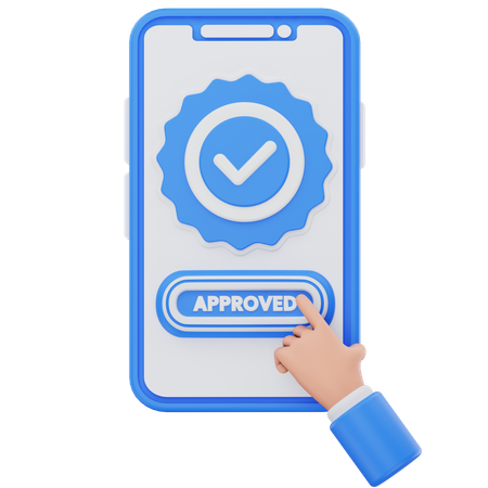 Approuvé pour les appareils mobiles  3D Icon