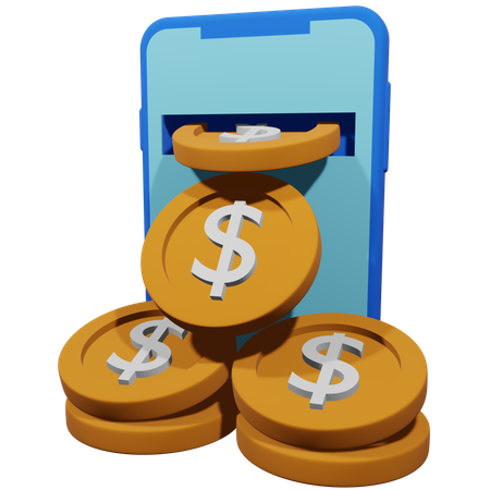 Mobile Atm  3D Icon