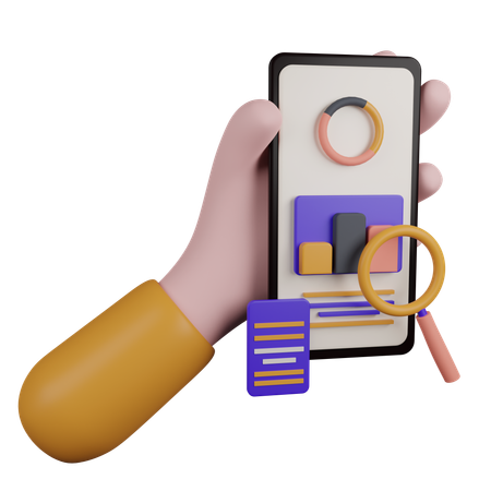 Mobile Audit-Präsentation  3D Icon