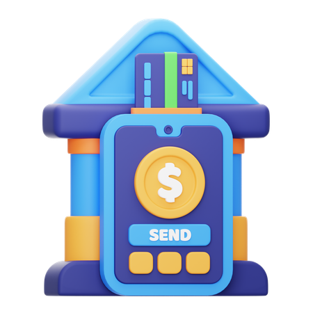Mobile Bank  3D Icon
