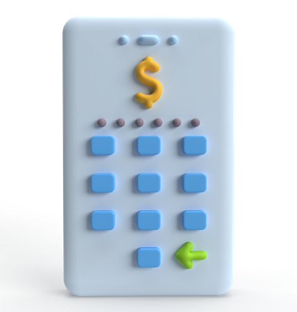 Mobile Bank Password  3D Icon