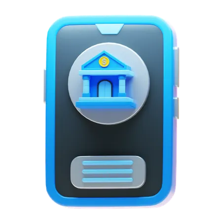 MOBILE BANKING  3D Icon