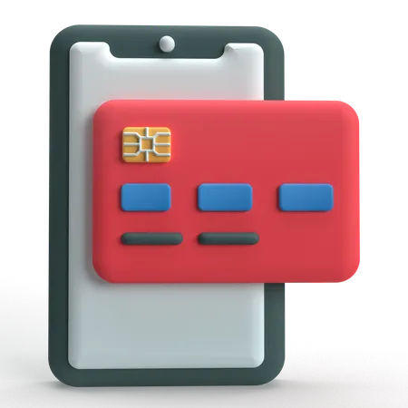 Mobile Banking  3D Icon