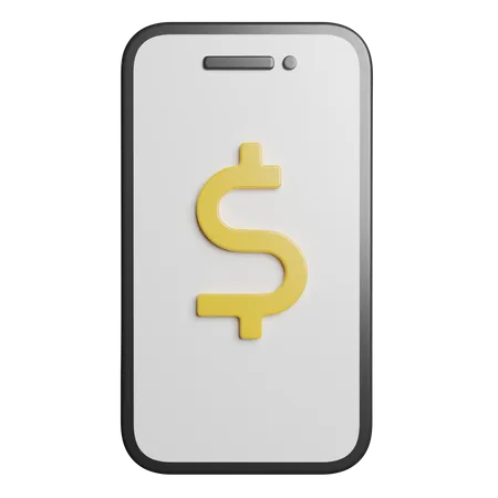 Mobile Banking  3D Icon