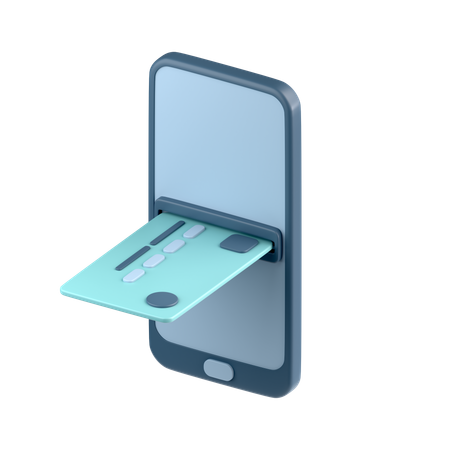 Mobile banking  3D Icon