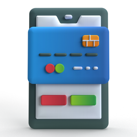 Mobile banking  3D Icon