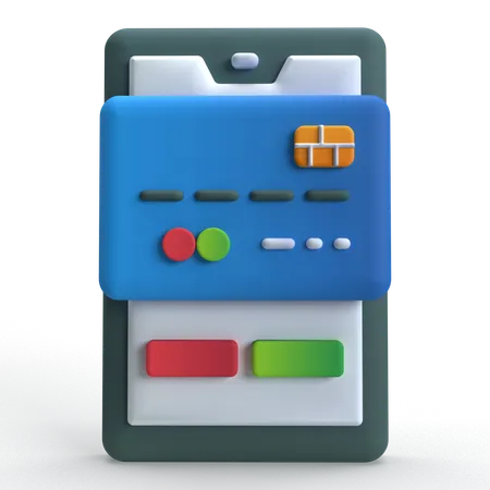 Mobile banking  3D Icon