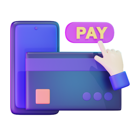 Mobile Banking  3D Icon