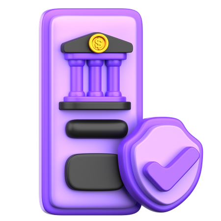 Mobile banking  3D Icon