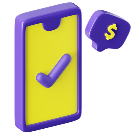 Mobile Banking  3D Icon