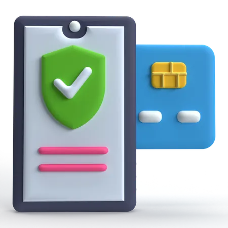 Mobile Banking  3D Icon