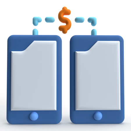 Mobile Banking  3D Icon