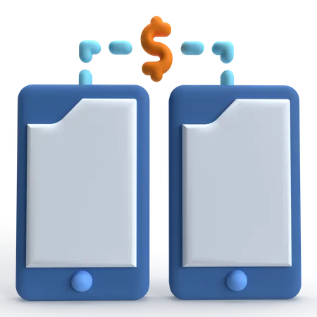 Mobile Banking  3D Icon