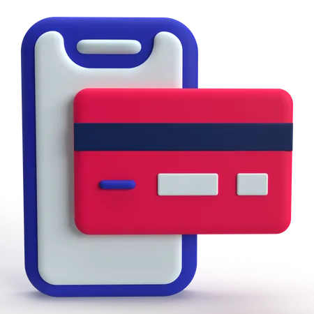 Mobile Banking  3D Icon