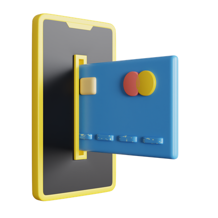 Mobile Banking  3D Icon