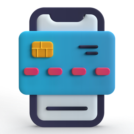 Mobile Banking  3D Icon