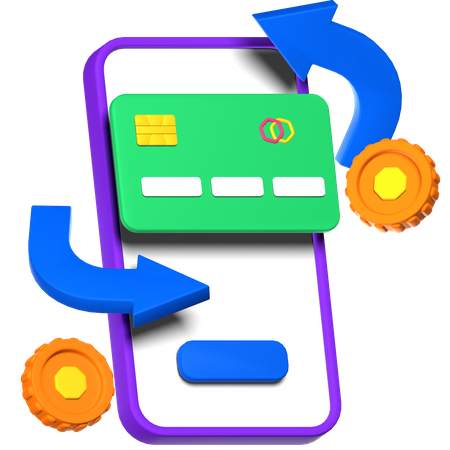 Mobile Banking  3D Icon