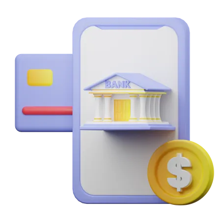 Banco móvel  3D Illustration