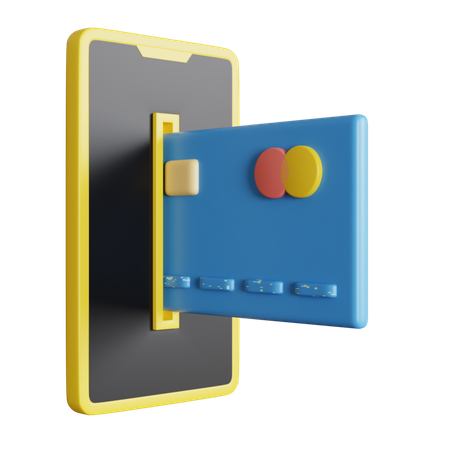 Mobile Banking 3D Icon