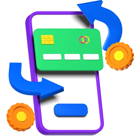 Mobile Banking 3 D Illustration 3D Icon