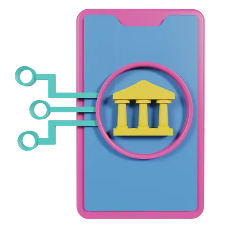 Banco móvel  3D Icon