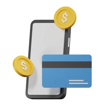 Mobile Banking 3 D Illustration 3D Icon