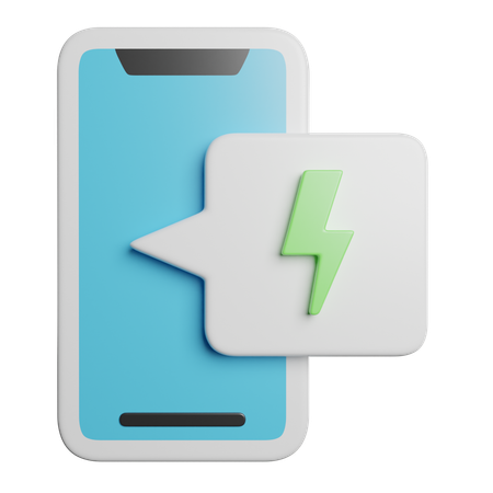 Mobile Battery  3D Icon