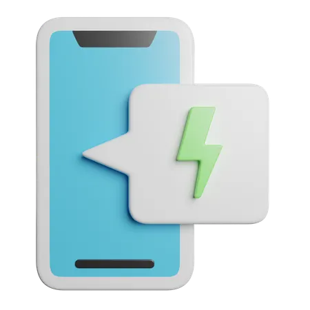 Mobile Battery  3D Icon