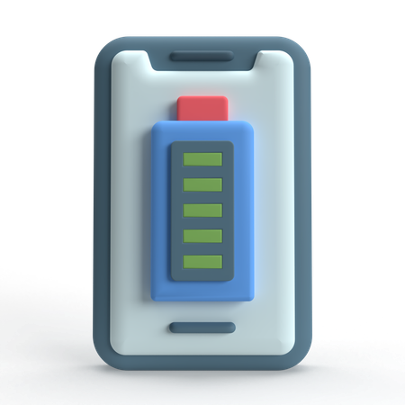 Mobile Battery  3D Icon