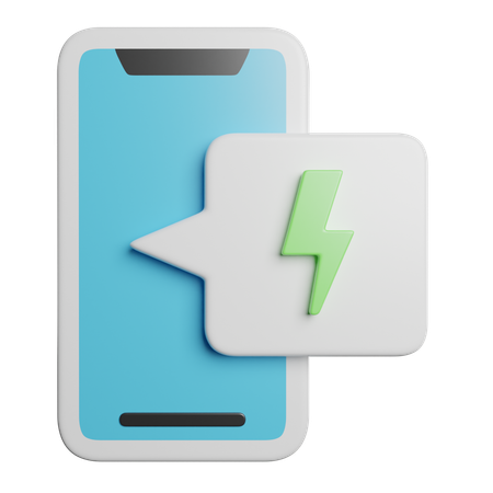 Mobile Battery  3D Icon