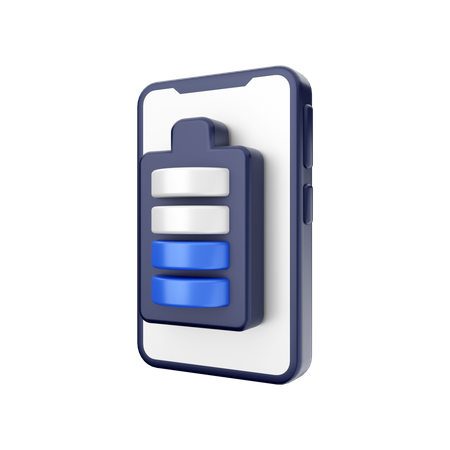 Mobile Battery  3D Icon