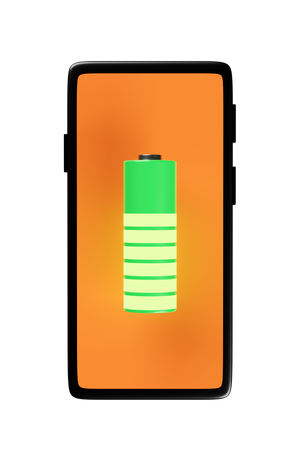 Mobile Battery  3D Icon
