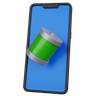 3d mobile battery full illustration