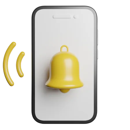 Mobile Benachrichtigung  3D Icon