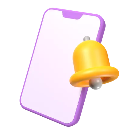 Mobile Benachrichtigung  3D Icon