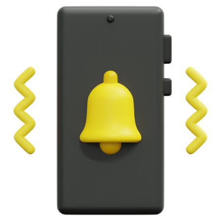 Mobile Benachrichtigung  3D Icon