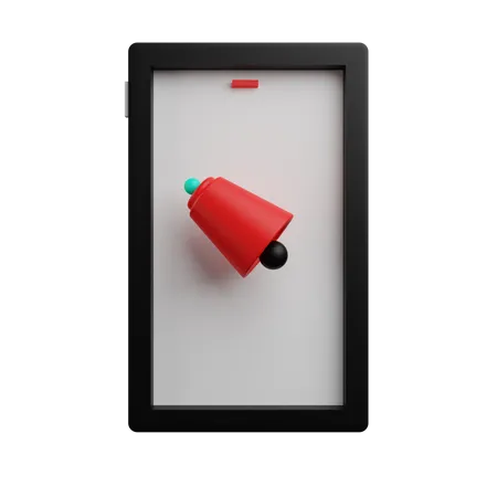 Mobile Benachrichtigung  3D Icon